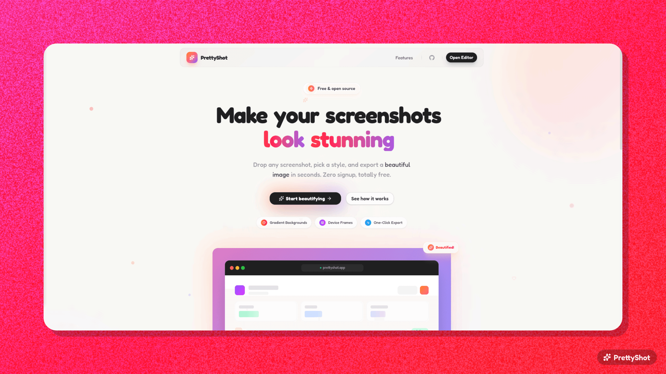 Landing Page - beautified